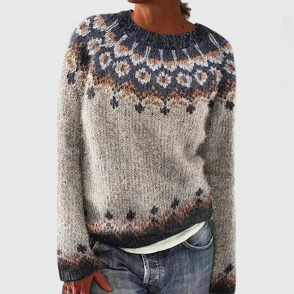 Women's Fair Isle Knit Jumper with Crew Neck View 13
