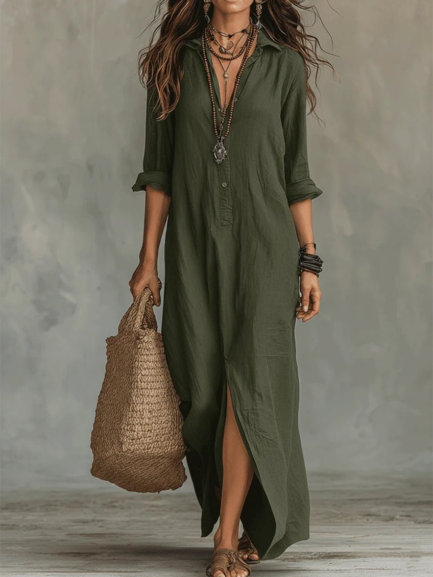 Women's Flattering Maxi Dress | Elegant Silhouette All Day Lifestyle
