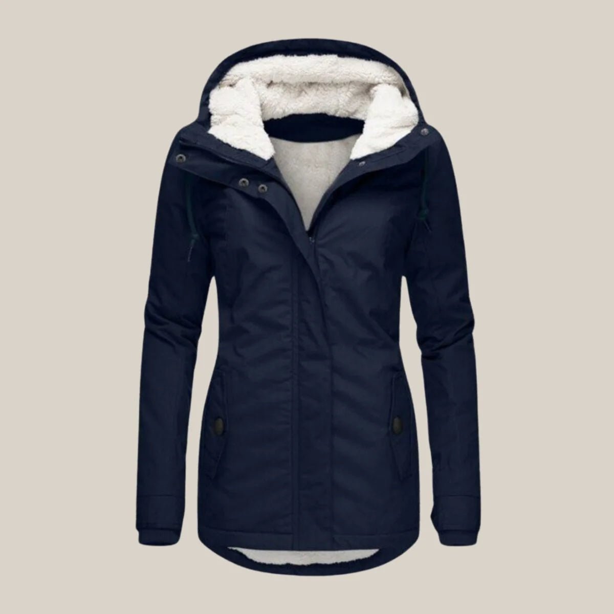 Women's Hooded Sherpa-Lined Quilted Jacket for Winter Hero