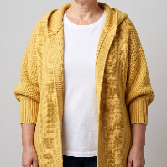 Women's Loose Knit Cardigan with Oversized Hood Hero