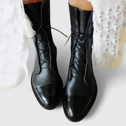 Women's Orthopaedic Boots | Cushioned Insole with Cross Lacing Front