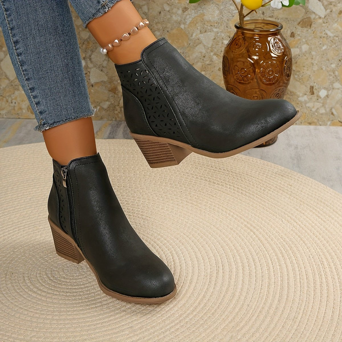 Women's Orthopaedic Boots | Wide Fit with Non-Slip Sole Detail