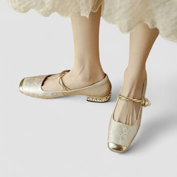 Women's Orthopaedic Mary Jane Shoes | Block Heel with Strap Detail Alternate