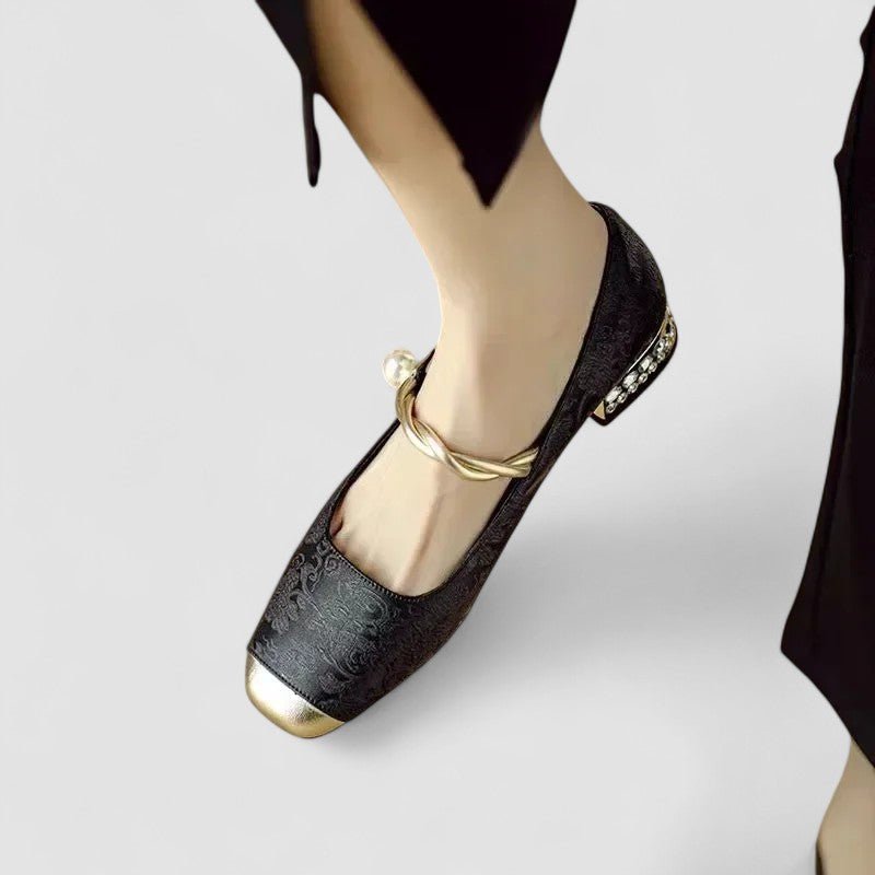 Women's Orthopaedic Mary Jane Shoes | Block Heel with Strap Detail Lifestyle