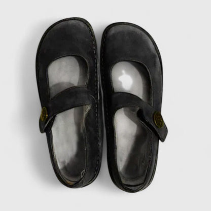 Women's Orthopaedic Shoes | Adjustable Strap with Round Toe Close Up
