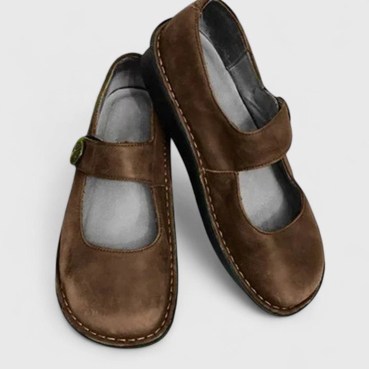 Women's Orthopaedic Shoes | Adjustable Strap with Round Toe Side