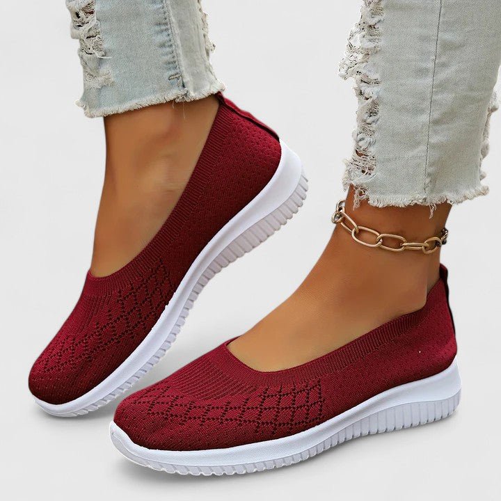 Women's Orthopaedic Slip-Ons | Wide Fit with Removable Insole Detail