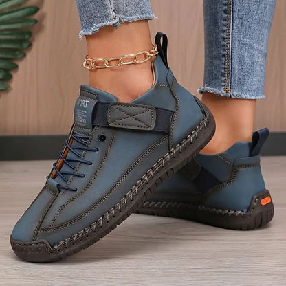 Women's Orthopedic Sneakers | Leather Slip-On with Cushioned Sole Lifestyle