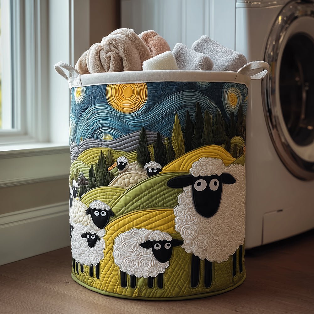 Women's Quilted Lamb Meadow Laundry Basket Hero