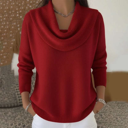 Women's Soft Elegance Cotton Jumper with Cowl Neck Hero
