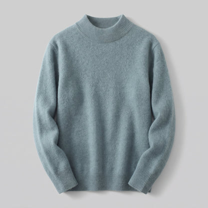 Women's Soft Knit Rollneck Jumper with Ribbed Trim Angle