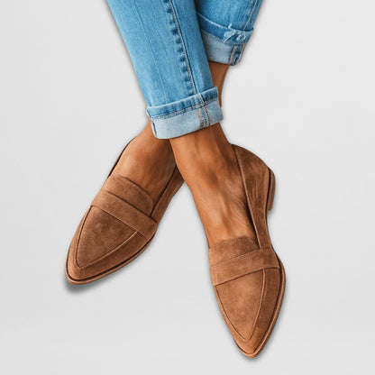 Women's Soft Suede Orthopaedic Loafers with Cushioned Insole Hero
