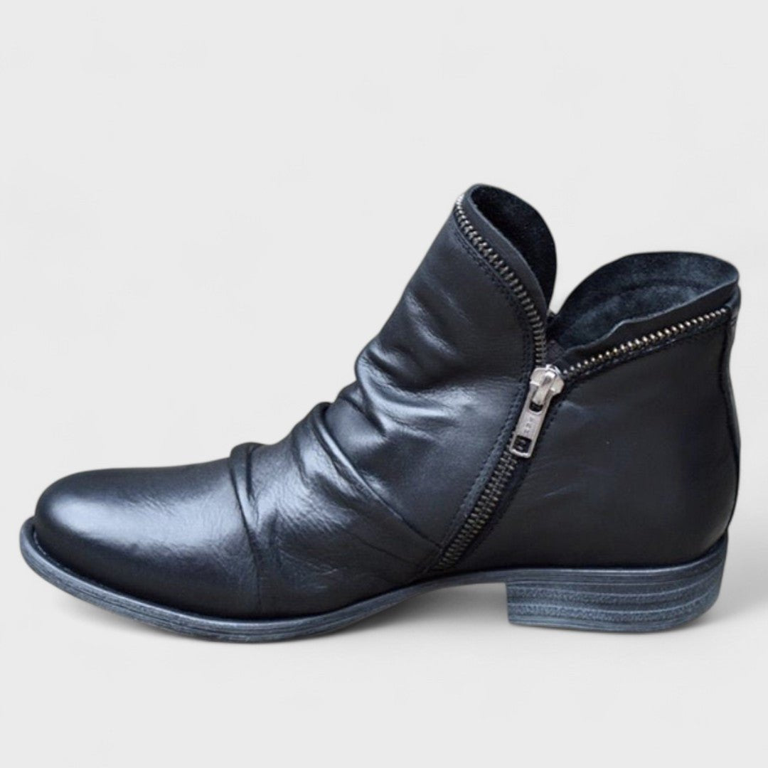 Women's Supportive Orthopedic Ankle Boots with Zip Front