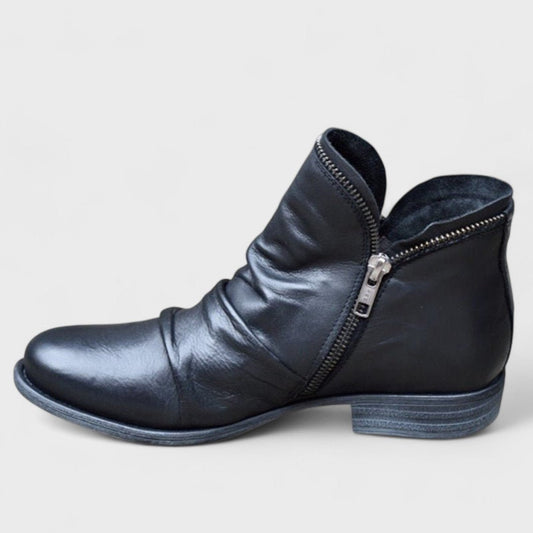 Women's Supportive Orthopedic Ankle Boots with Zip Front