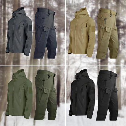 Women's Waterproof Outdoor Tactical Set | Hooded Jacket with Cargo Trousers Alternate